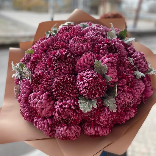 Хризантемы бигуди