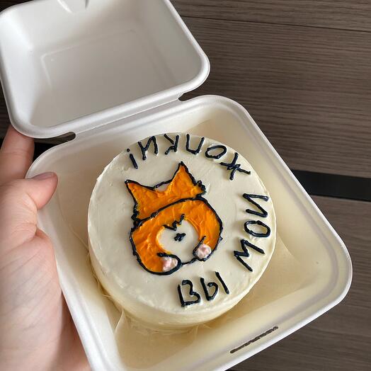 Бенто торт корги
