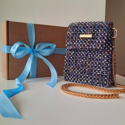 Bolsa de cuentas de cristal