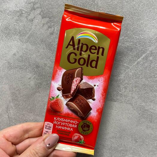 Молочный шоколад «Alpen Gold»