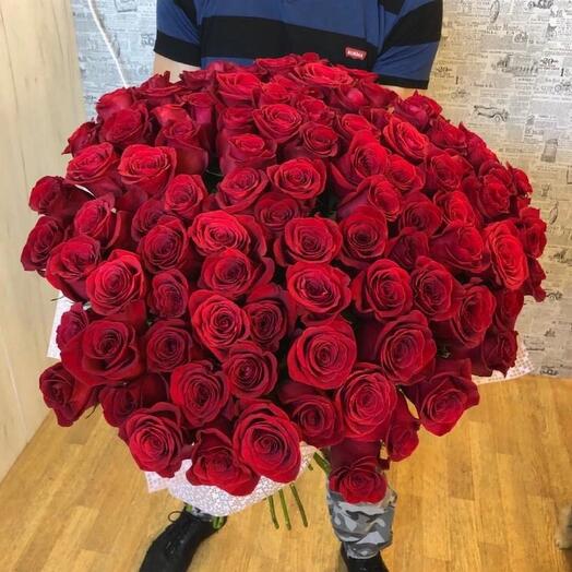 Bouquet 101 roses 60 cm