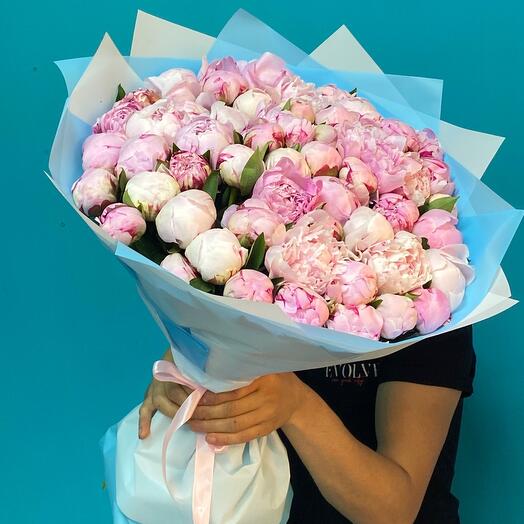 Bouquet of 51 Peonies