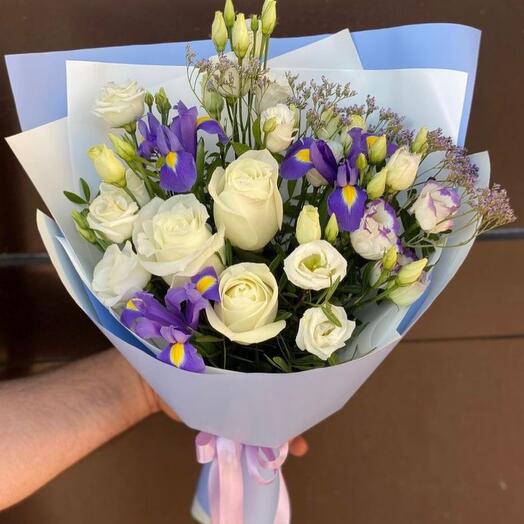 Purple and white bouquet