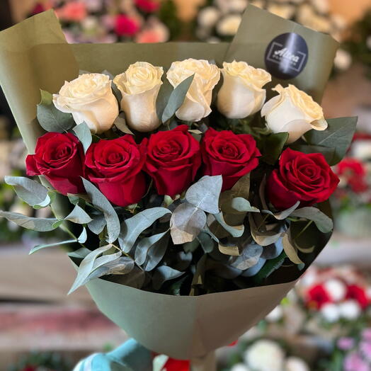 Red-white rose mix