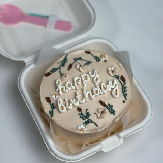 Бенто-торт «Happy Birthday» (начинка может меняться)