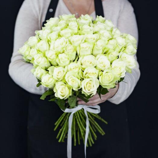 51 White Athena rose 40cm