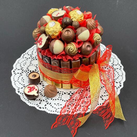 Un ramo de dulces comestibles Bento pastel dulce ramo de cumpleaños aniversario de inauguración de la casa