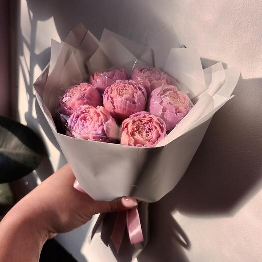 Шоколадные пионы нежные