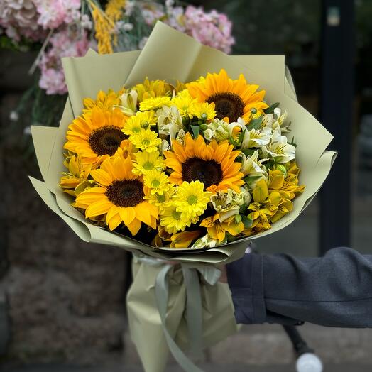 Bouquet sunflower