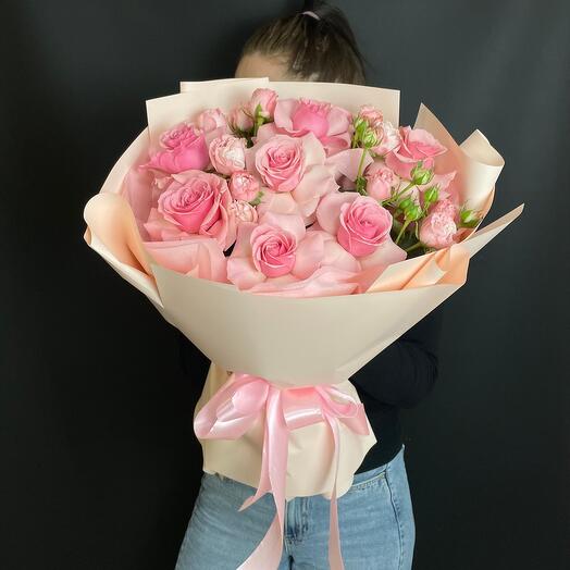 Микс жералдин и спрей розы