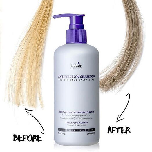 Lador Anti Yellow Shampoo Шампунь оттеночный против желтизны волос - 300 мл