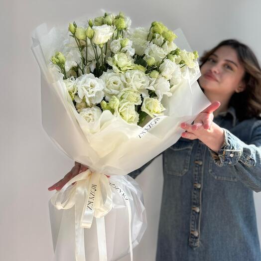 Моно букет из Эустомы