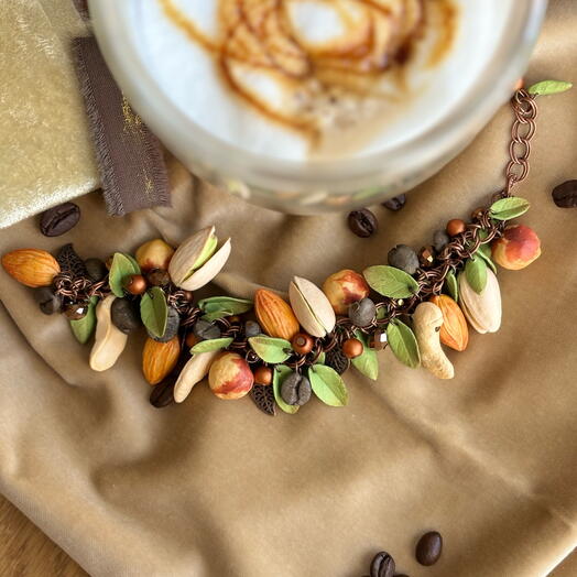 Bracelet Nuts Coffee