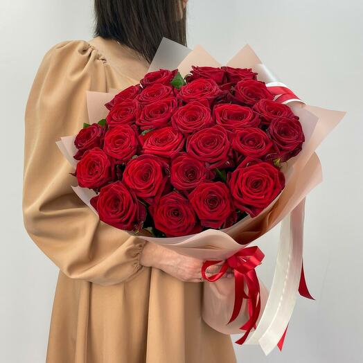 Роза красная 25 шт