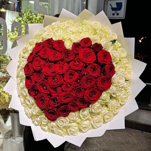 101 роза🌹Ты в моем сердце ♥️