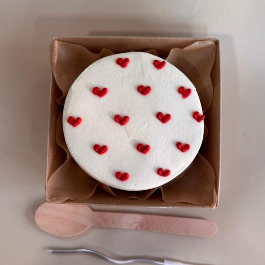 Бенто тортик с сердечками