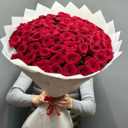 Букет из 51 красных роз
