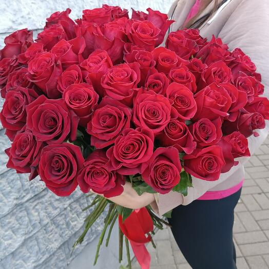 51 Роза " Бордовый "