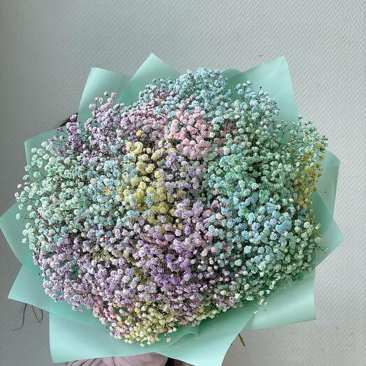 A large bouquet of gypsophila