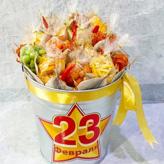 Мужской букет на 23 февраля