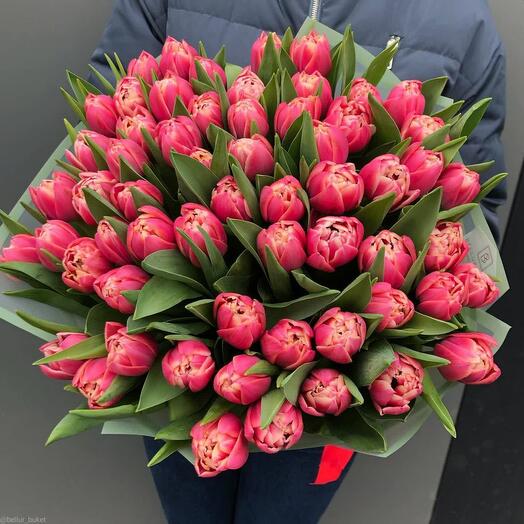 51 тюльпан пионовидные