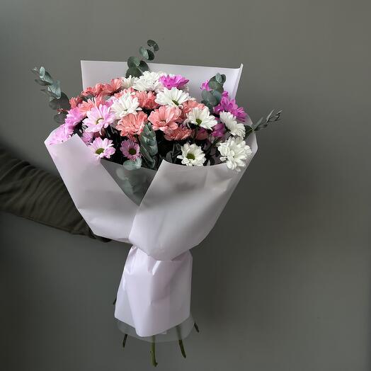 Букет из 7 хризантем 🌸