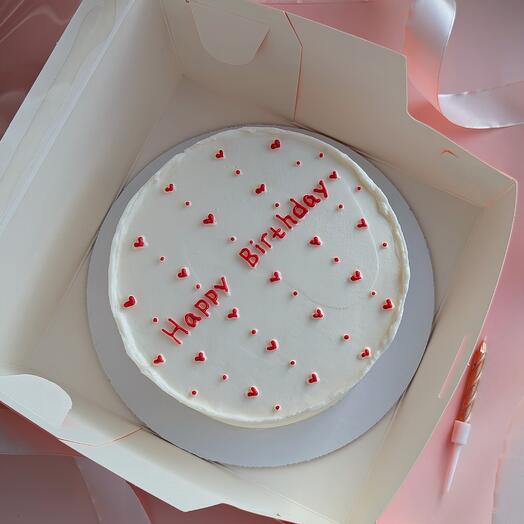 Happy birthday bento cake as a birthday gift