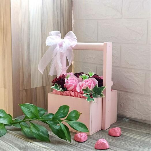 Букет из мыльных роз