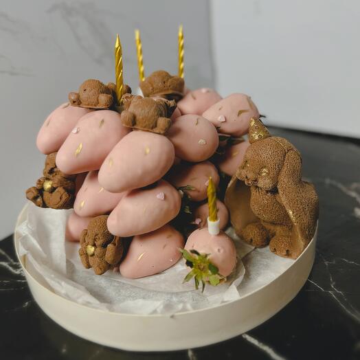 Клубника в шоколаде торт