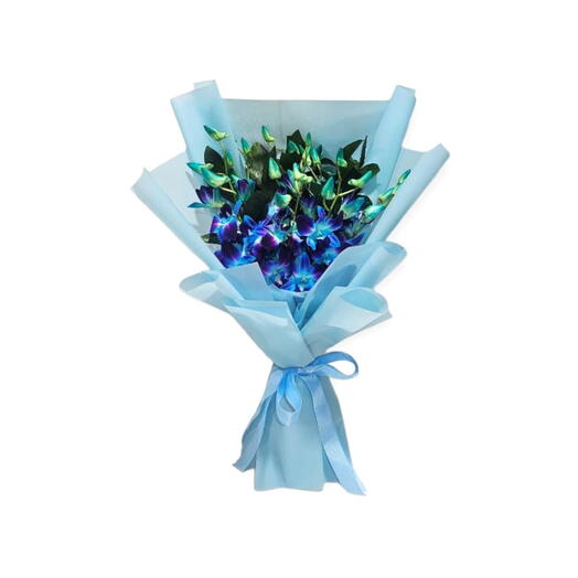 11 Blue Orchid Bouquet