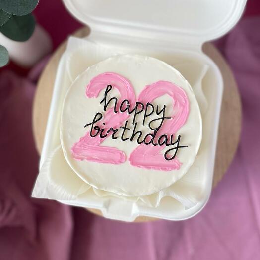 Happy birthday бенто торт