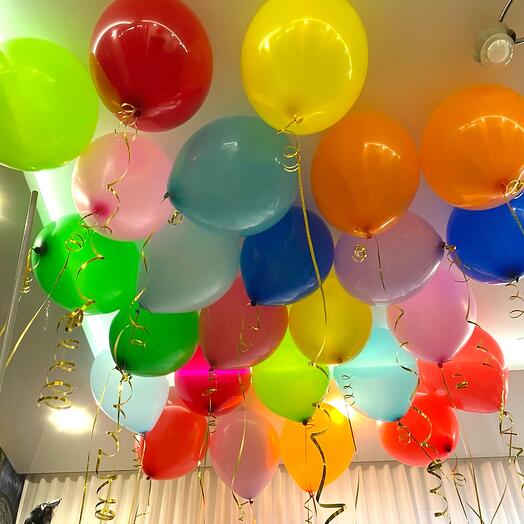 25 шаров под потолок на выпускной