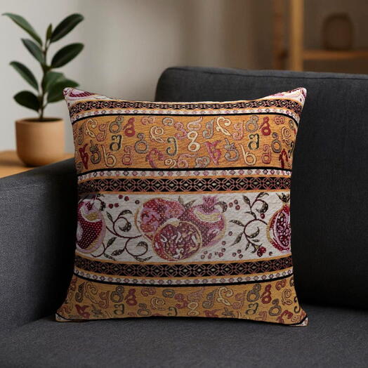 Decorative pillow souvenir "Golden Georgia". Decorative pillow Gold Georgia