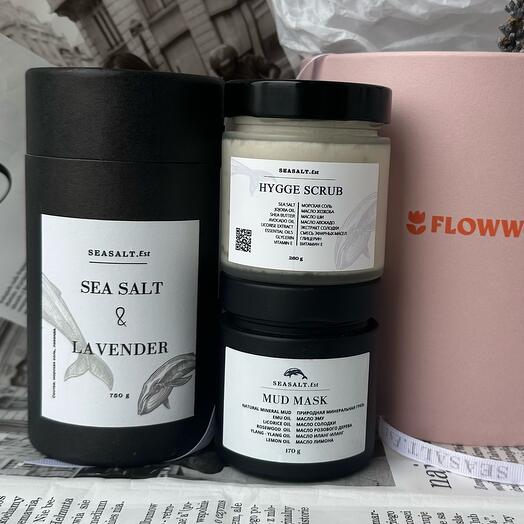 Подарочный набор для ухода за телом от SEASALT.Est (подарок для девушки /женщины /любимой жены/ для мамы)