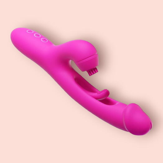 Amovibe G Spot Ultra, вибратор кролик со сменными насадками и язычком