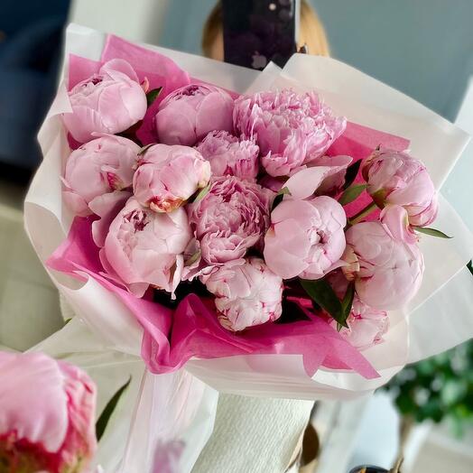 Акция!!!Букет из 15 нежнейших пионов💕