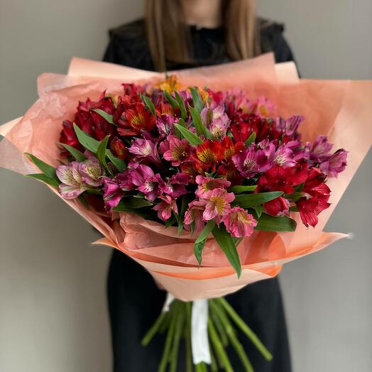 Bouquet 048 (букет из микса альстромерии)
