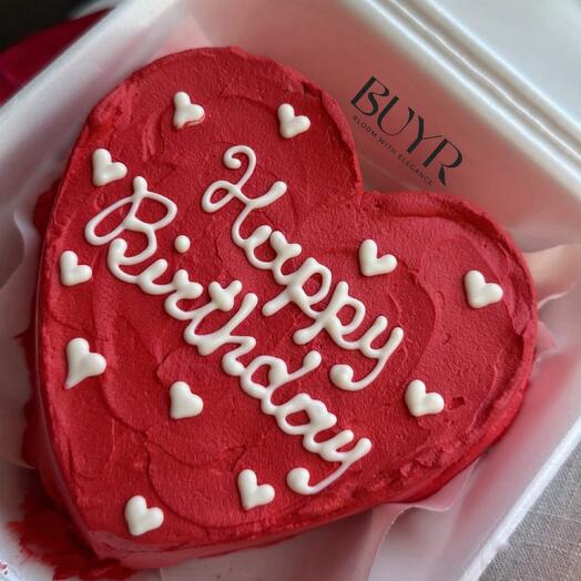 Бенто торт сердце happy birthday