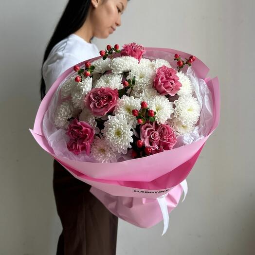 Букет "В нежно-розовых оттенках"