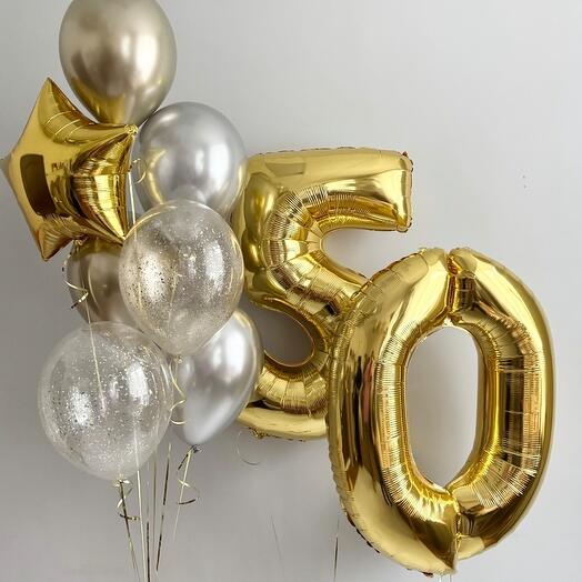 Воздушные шары на 50 лет