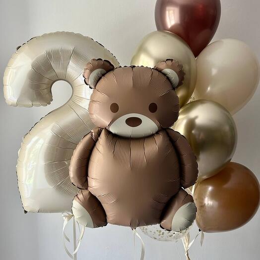 Коричневый сет с мишкой 🤎🐻