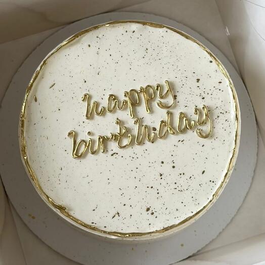 Мини Бенто "happy birthday " золотистый