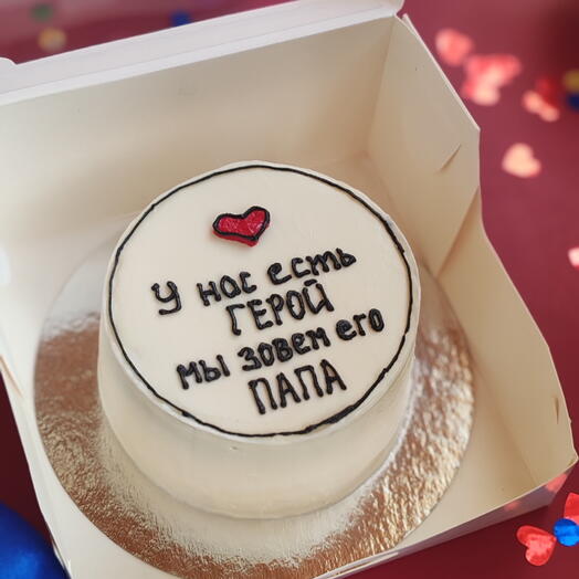 Бенто торт для папы на 23 февраля , у нас есть герой