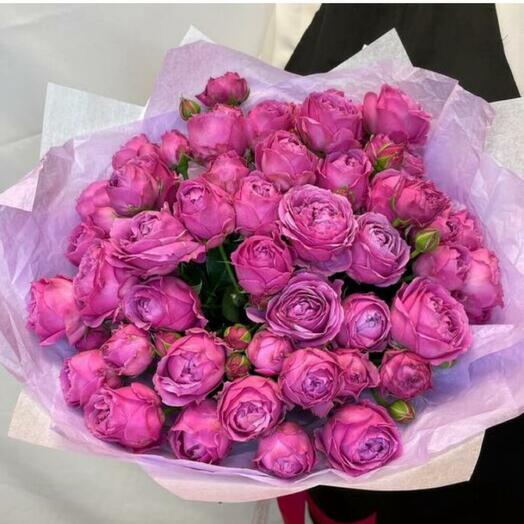 Монобукет из пионовидной розы 11шт