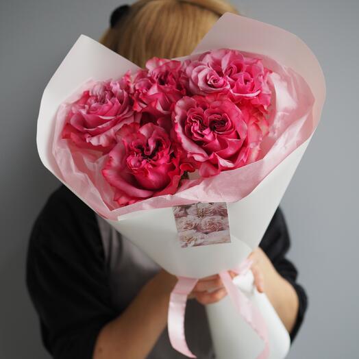 Монобукет с пионовидной розой