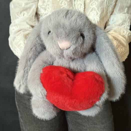 Игрушка Зайка серый с💓