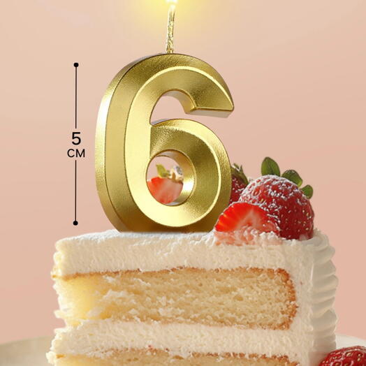 Свеча «Цифра 6»