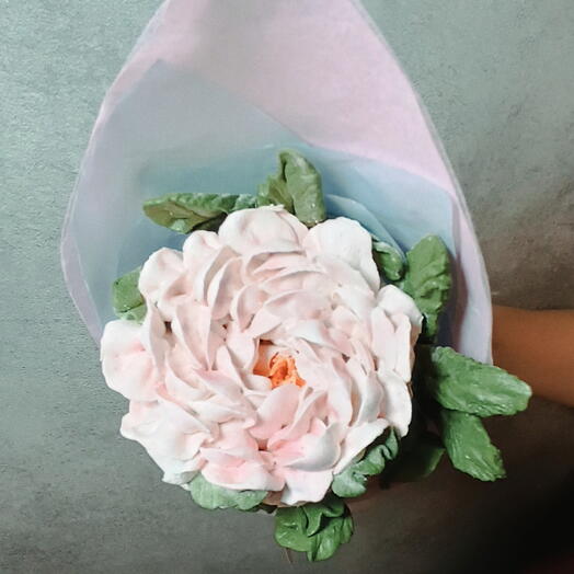 Цветок из зефира ручной работы Мамино счастье