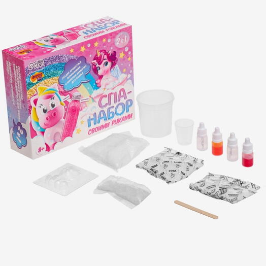 Набор для творчества. Spa-набор своими руками 2 в 1 «Волшебный единорог»