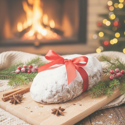 Рождественский кекс Штоллен